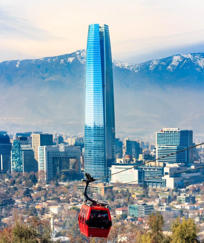 Ville de Santiago au Chili