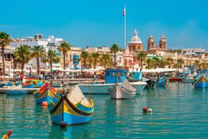 Bateaux traditionnels à Luzzu à Marsaxlokk, Malte