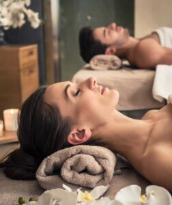 Illustration de Destination voyage de spa bien-être