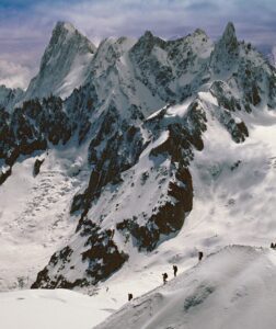 Chamonix Aiguille du Midi Mont Blanc Massif French Alps France Europe