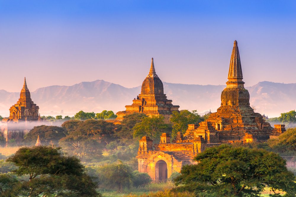 Birmanie vue sur les temples