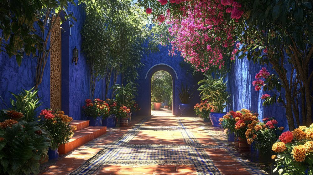 Marrakech jardins en fleurs