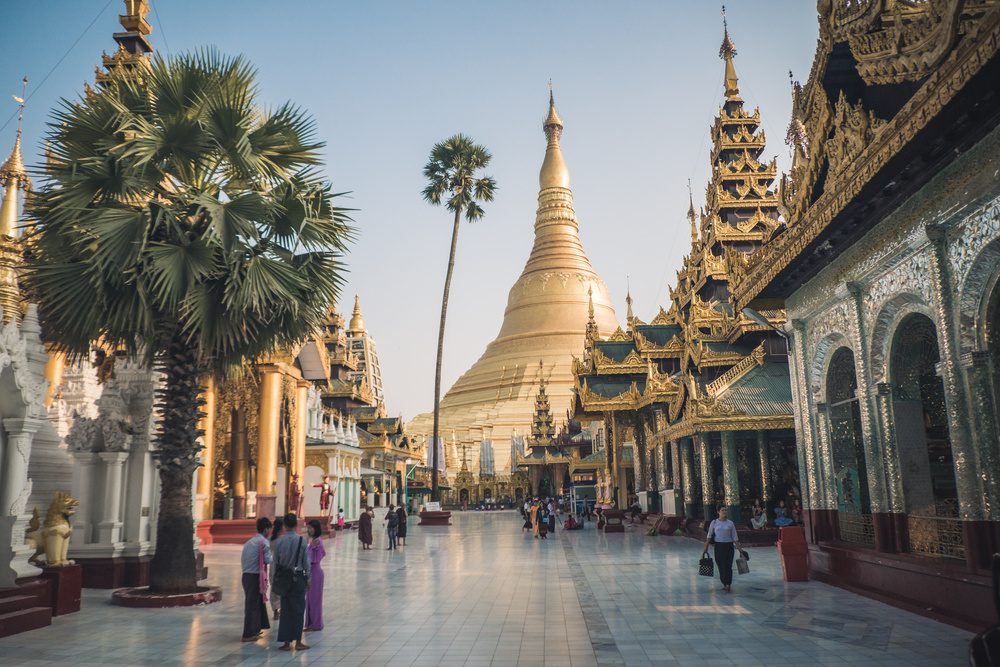 Pagode de Myanmar en Birmanie