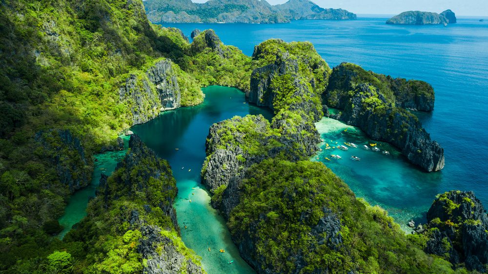 Blue lagoon, Les Philippines