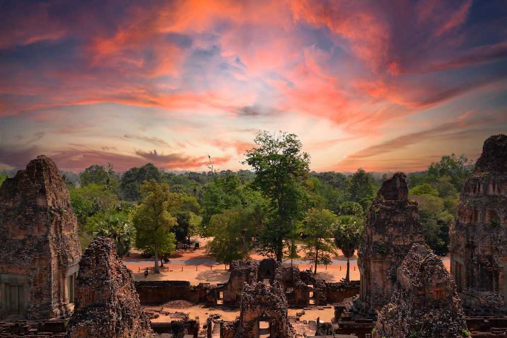 Pre Rup lever du soleil, Cambodge