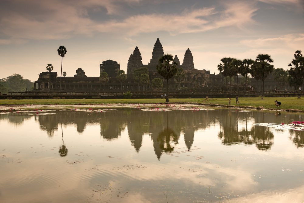 Temple Angkor Watt lever du soleil, Cambodge