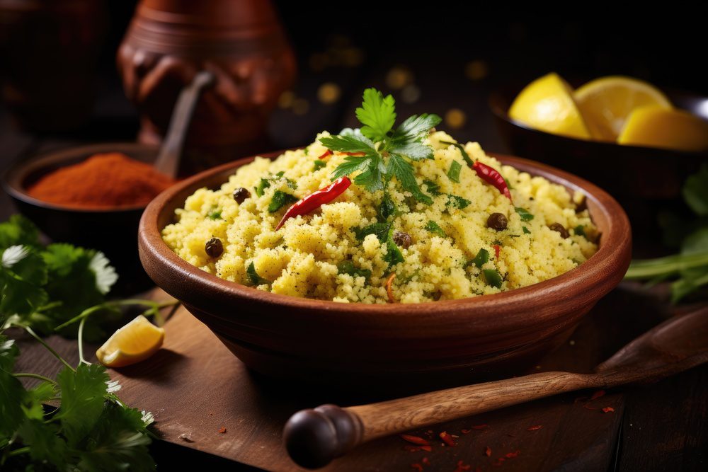Voyage culinaire en Algérie : les plats à goûter absolument 1 couscous aux légumes et aux herbes, Algérie