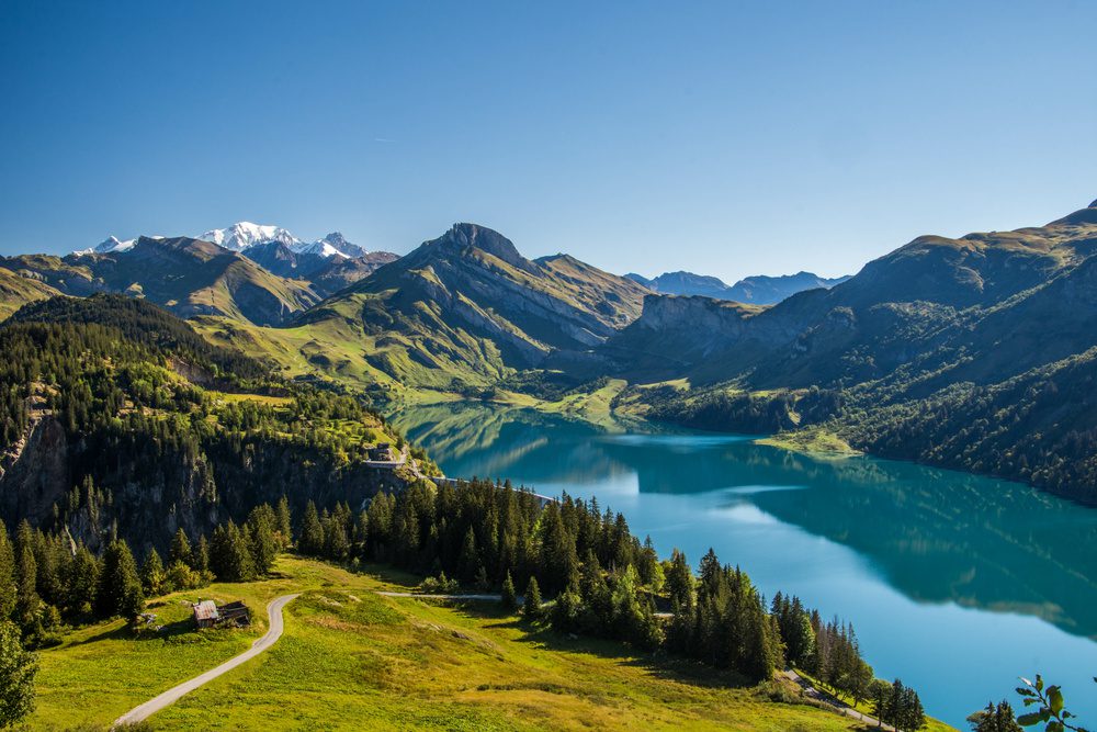 Lac de Roselend, Les Alpes, France