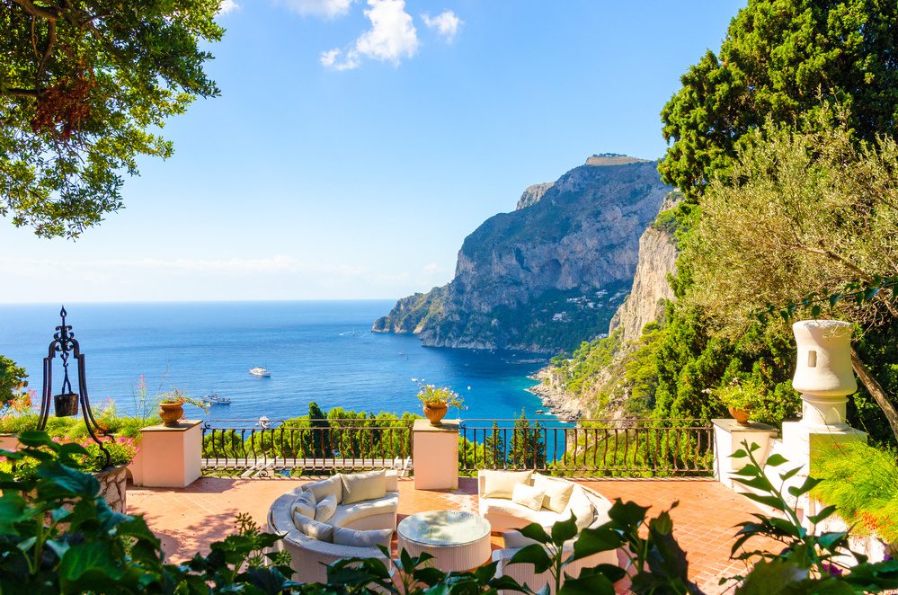 Itinéraire idéal pour découvrir la côte Amalfitaine 6 Vue sur la mer à Capri, Italie