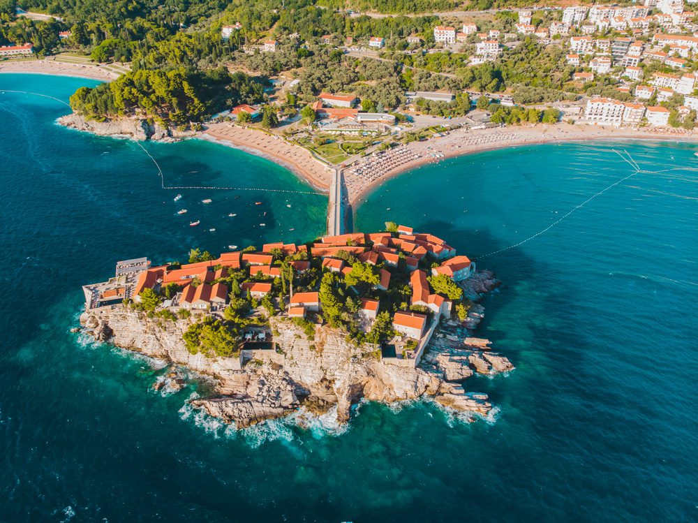 l’île de Sveti Stefan au Monténégro
