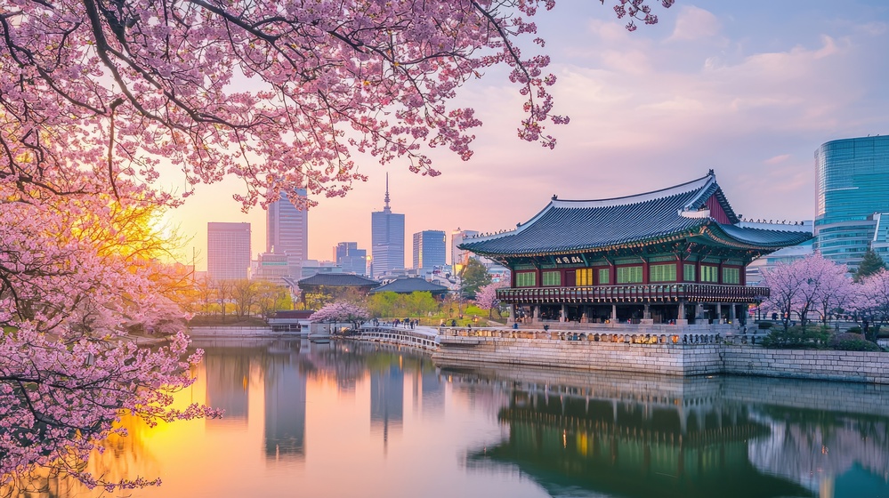 Quel est le meilleur mois pour visiter Séoul ? 1 Le palais de Gyeongbokgung, à Séoul,, Corée du Sud