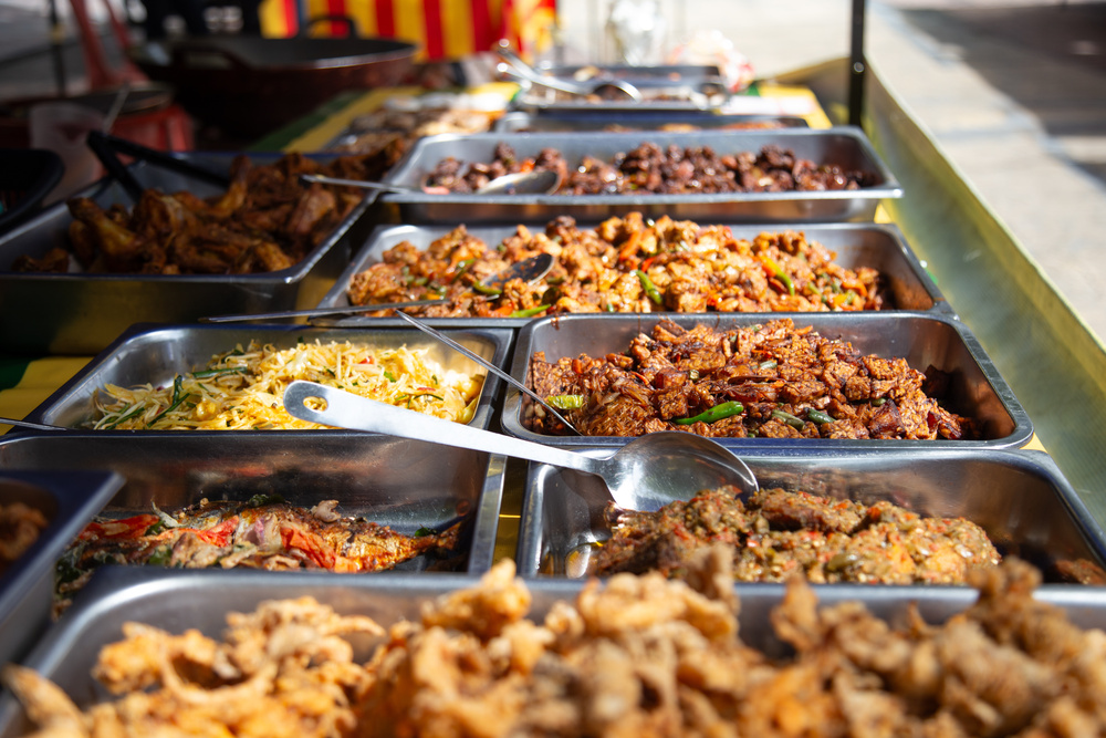 Stand de cuisine de rue à Kuala Lumpur, en Malaisie