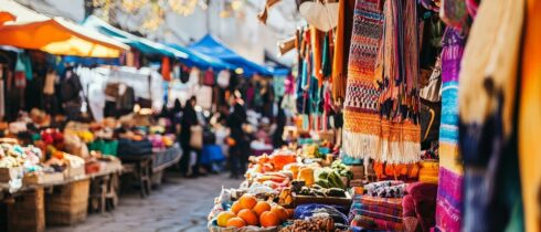 Marché local, Equateur