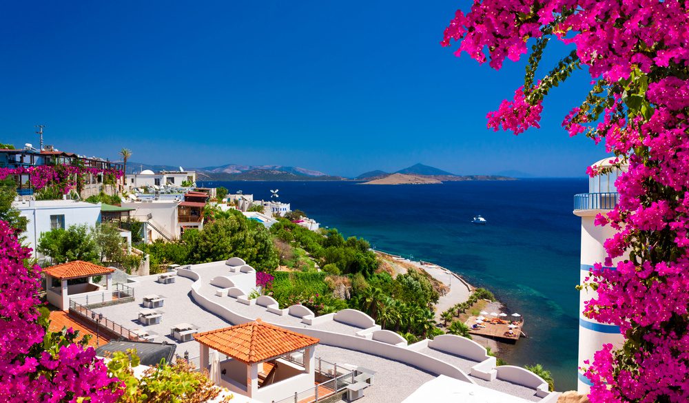 Où partir en septembre au soleil ? 2 Vue sur la mer à Bodrum, Turquie