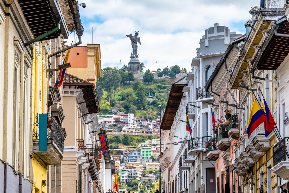Vue sur la ville de Quito, Equateur