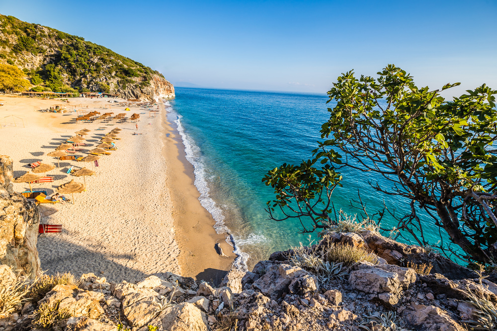 La plge de Gjipe en Albanie