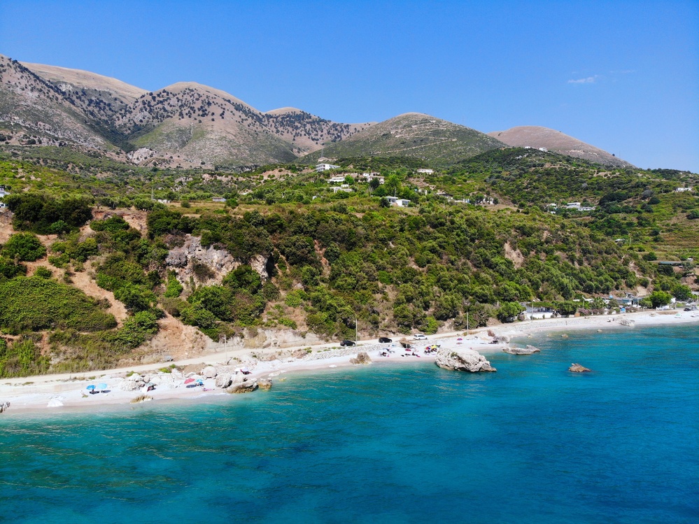 Plage Borsh à Vlore en Albanie