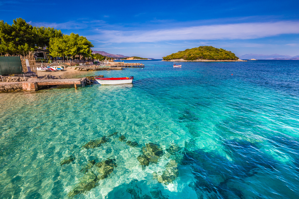 Plage de Ksamil en Albanie