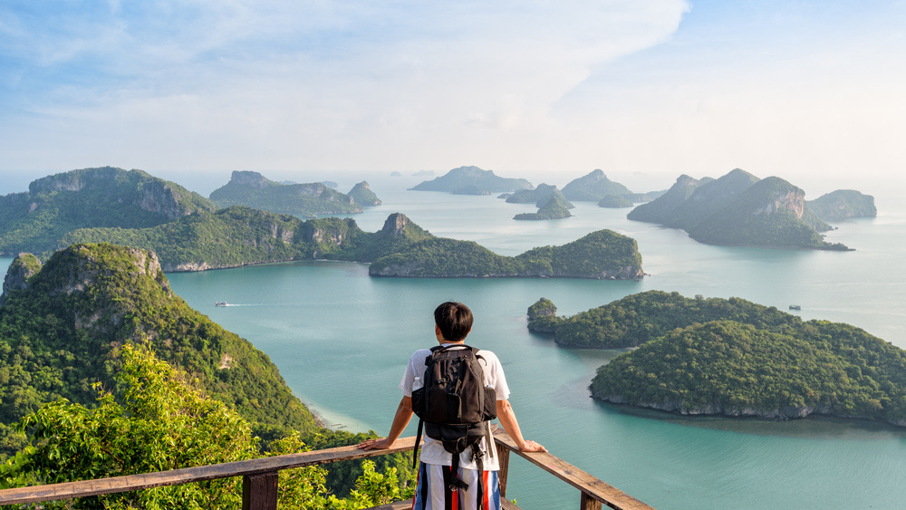 Vue sur les îles Mu Ko Ang, Thailande